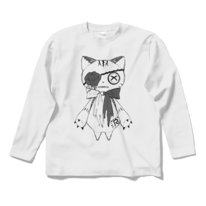 リンクル ロングTシャツ(白猫ver.)
