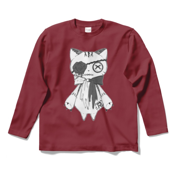 リンクル ロングTシャツ(白猫ver.)