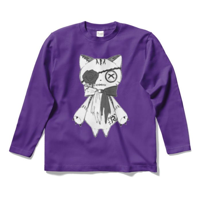リンクル ロングTシャツ(白猫ver.)