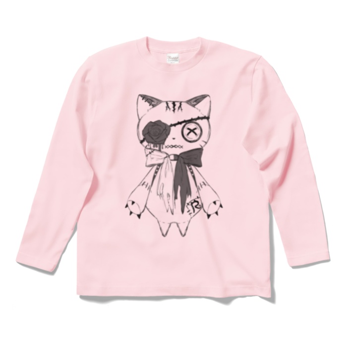 リンクル ロングTシャツ(白猫ver.)