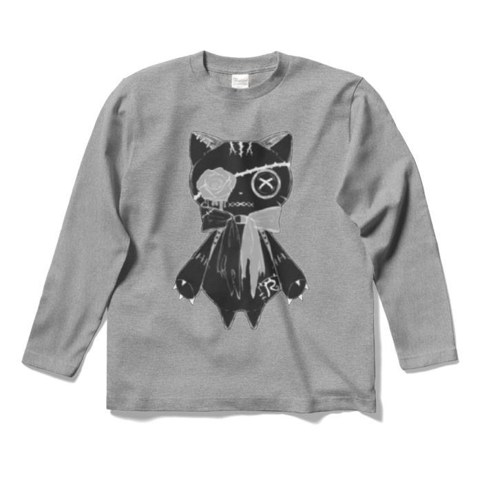 リンクル ロングTシャツ(黒猫ver.)