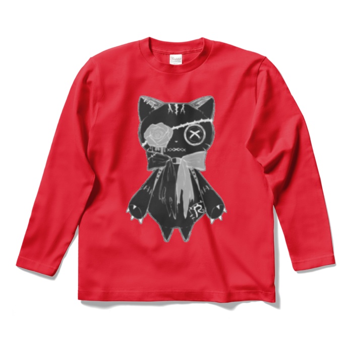 リンクル ロングTシャツ(黒猫ver.)