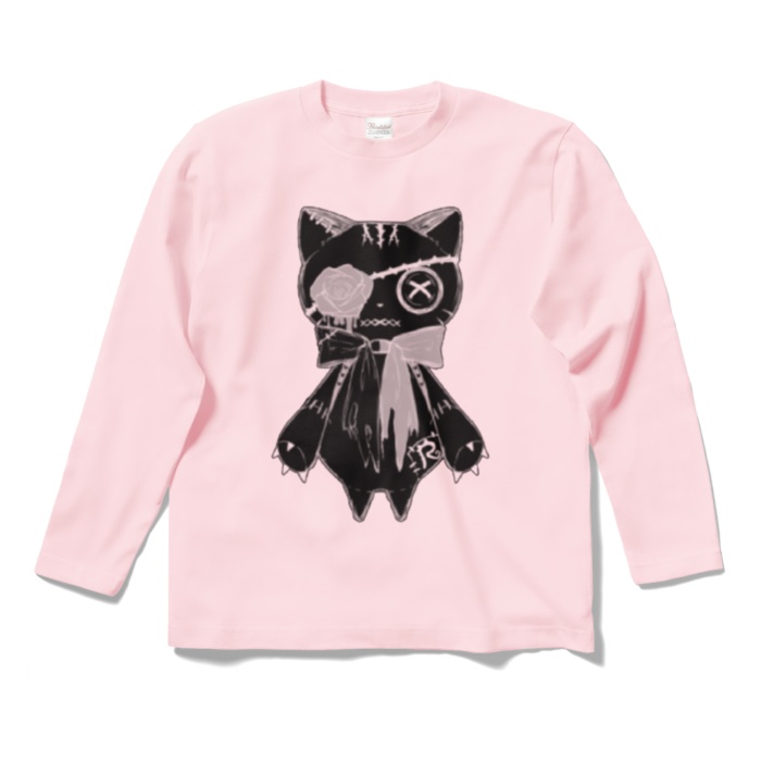 リンクル ロングTシャツ(黒猫ver.)