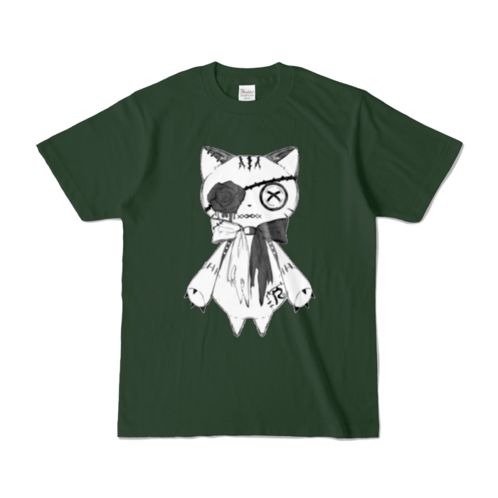リンクル カラーTシャツ(白猫ver.)