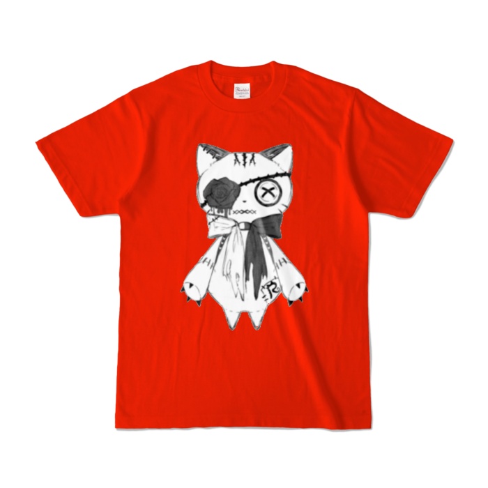 リンクル カラーTシャツ(白猫ver.)