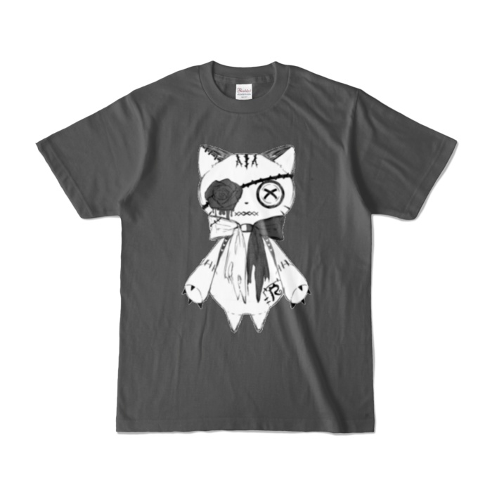 リンクル カラーTシャツ(白猫ver.)