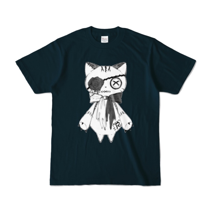 リンクル カラーTシャツ(白猫ver.)