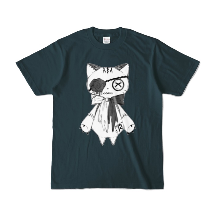 リンクル カラーTシャツ(白猫ver.)