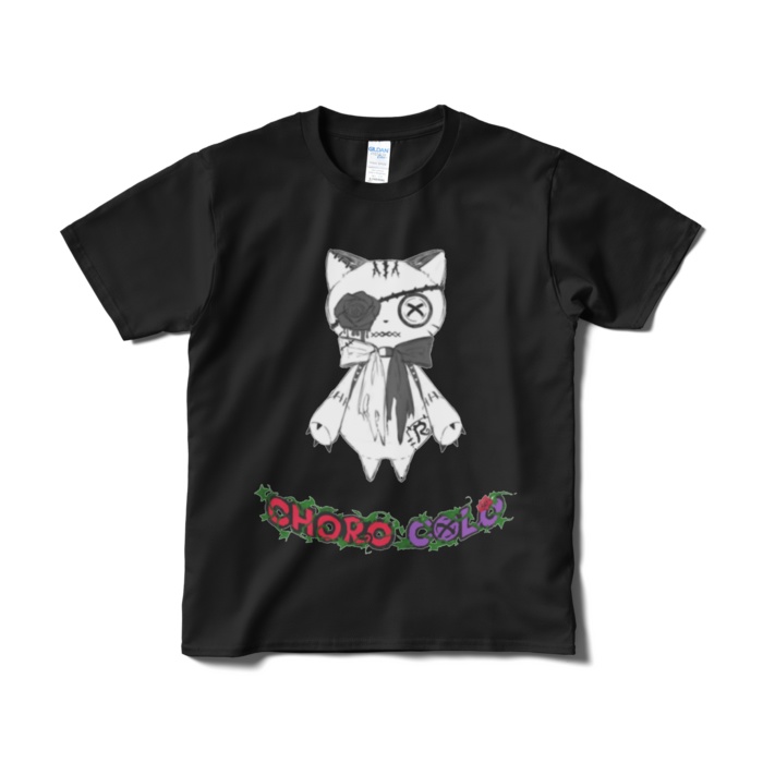 リンクル Tシャツ基本4色（ロゴ有・白猫ver.）短納期