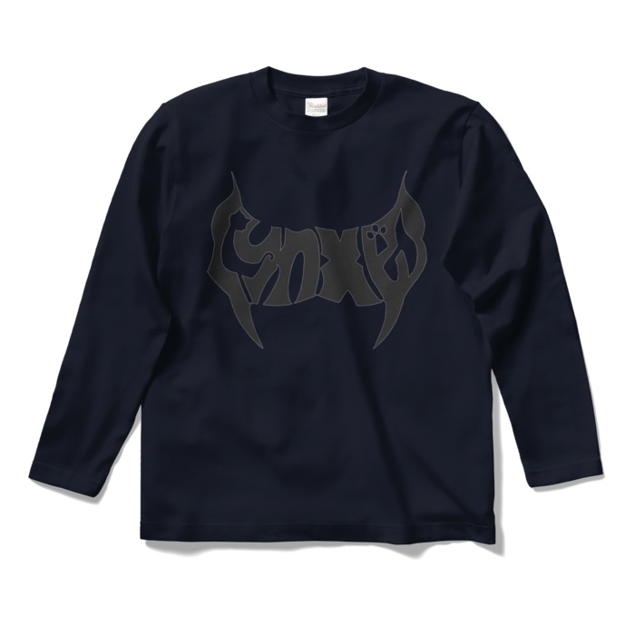 Lynxes ロングTシャツ(黒文字)