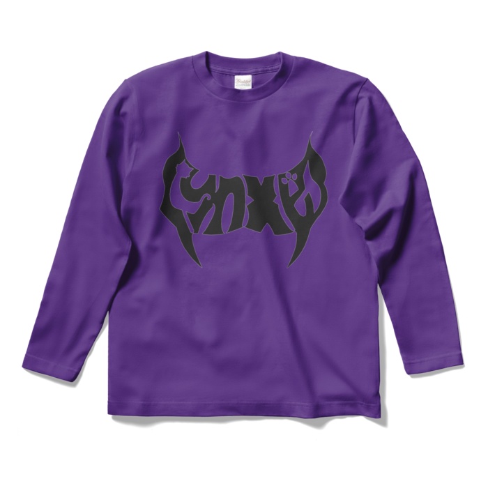 Lynxes ロングTシャツ(黒文字)