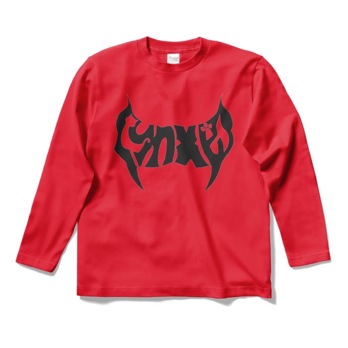 Lynxes ロングTシャツ(黒文字)