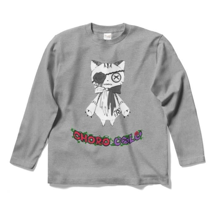 リンクル ロングTシャツ(ロゴ有・白猫ver.)