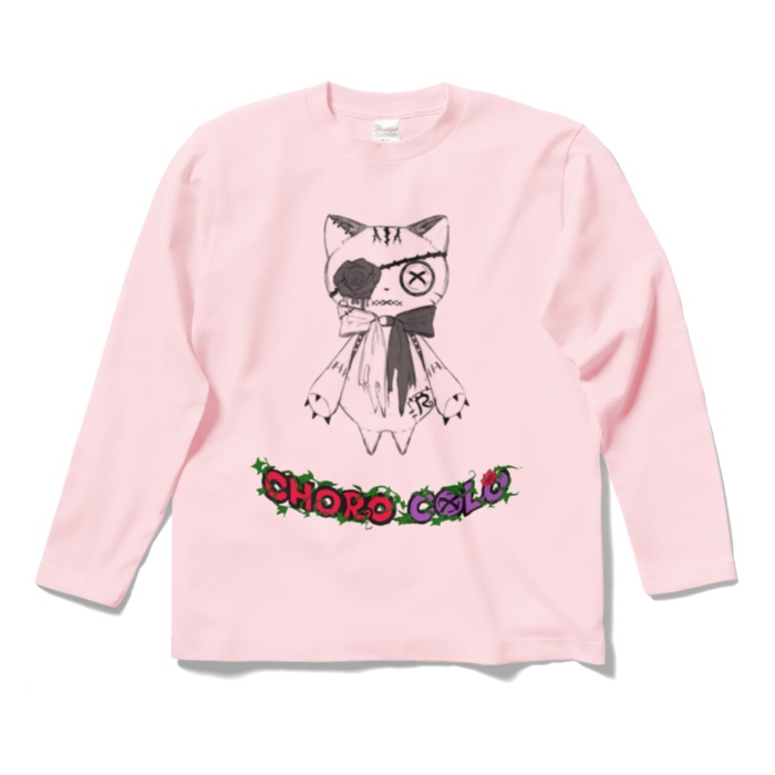 リンクル ロングTシャツ(ロゴ有・白猫ver.)