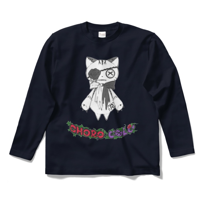 リンクル ロングTシャツ(ロゴ有・白猫ver.)