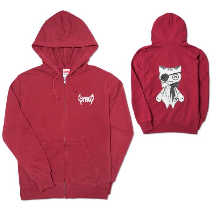 Lynxes&リンクル ジップパーカー(両面プリント)