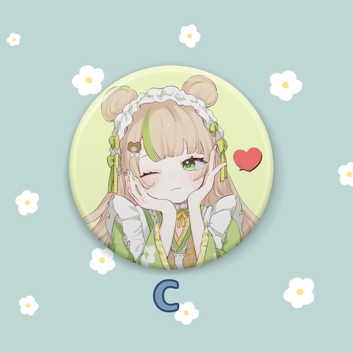 茶々丸ちゃる。一か月記念缶バッジ