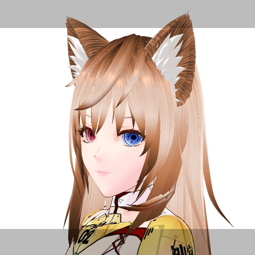 VRoid用 色調変更可能 リアル調猫耳 - Realistic Cat Ear
