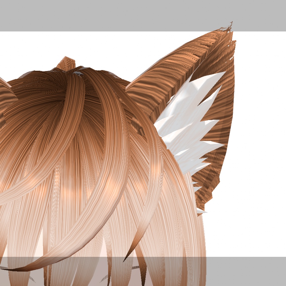 VRoid用 色調変更可能 リアル調猫耳 - Realistic Cat Ear