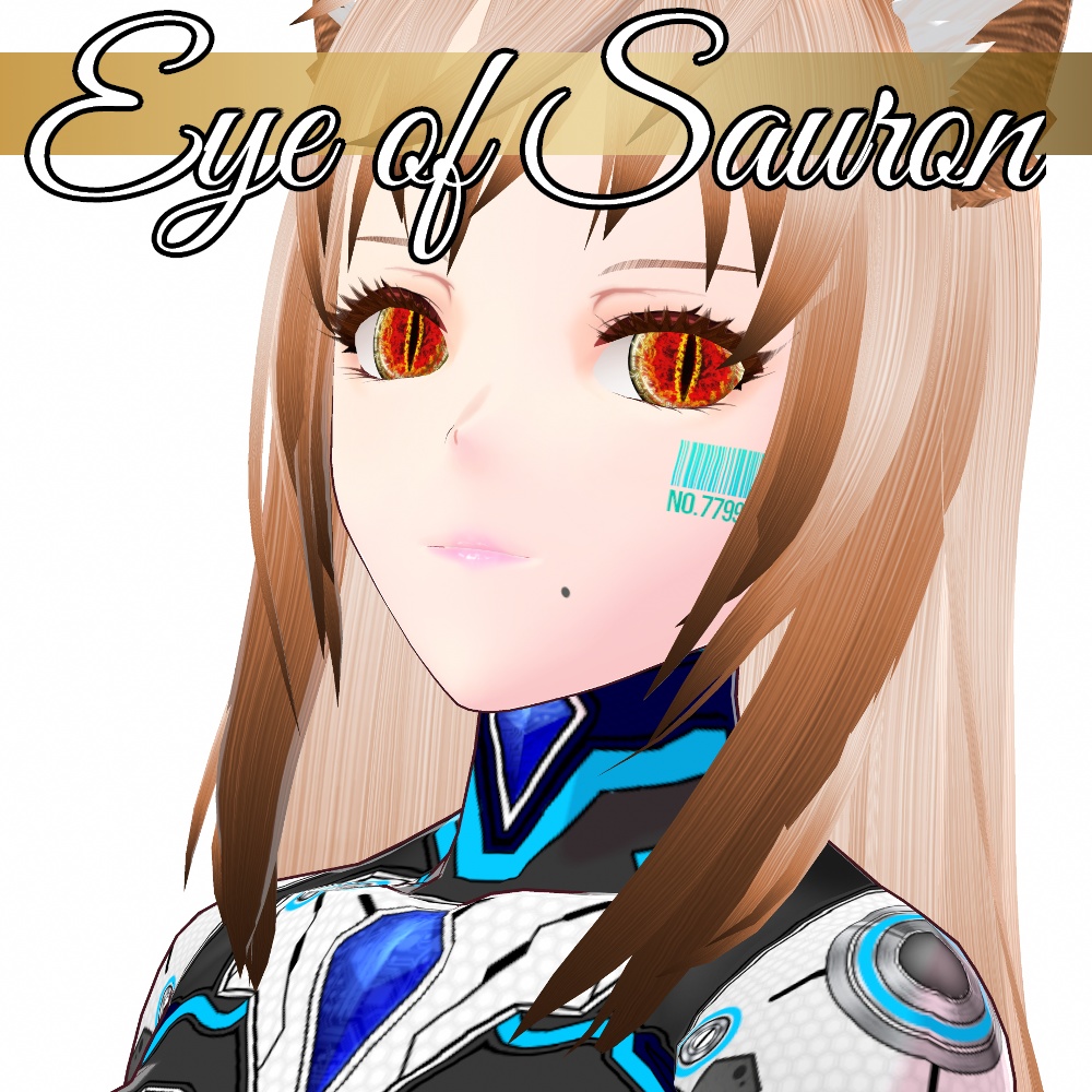 VRoid/VRC 輝度設定可能 悪魔の瞳 : サウロンの目 - Eye of Sauron : Daemon Eye