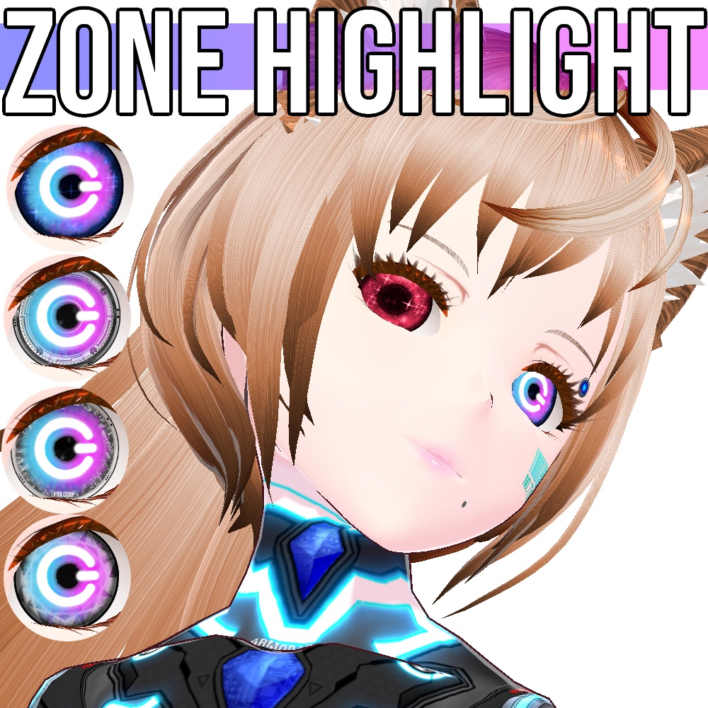 VRoid/VRC ゾーン ハイライトテクスチャ - ZONe Highlight
