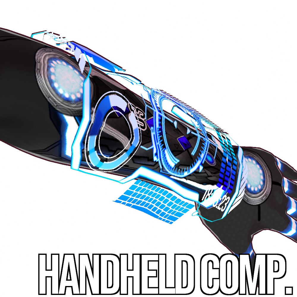 VRoid用 サイバー ハンドヘルド フローティング コンピュータ - Cyber Handheld Floating Comp.