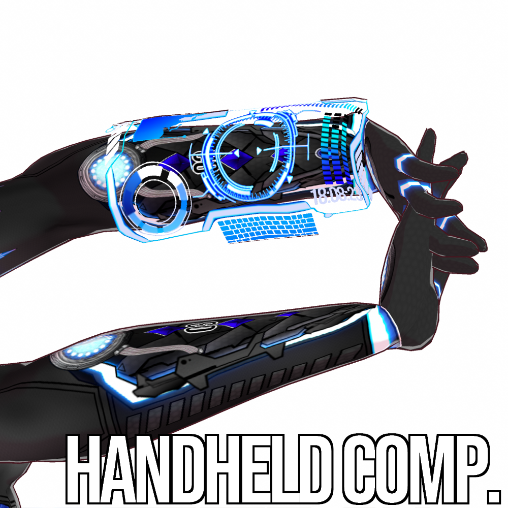 Float Comp VRoid用 サイバー ハンドヘルド フローティング コンピュータ - Cyber Handheld Floating Comp. - Fox ...