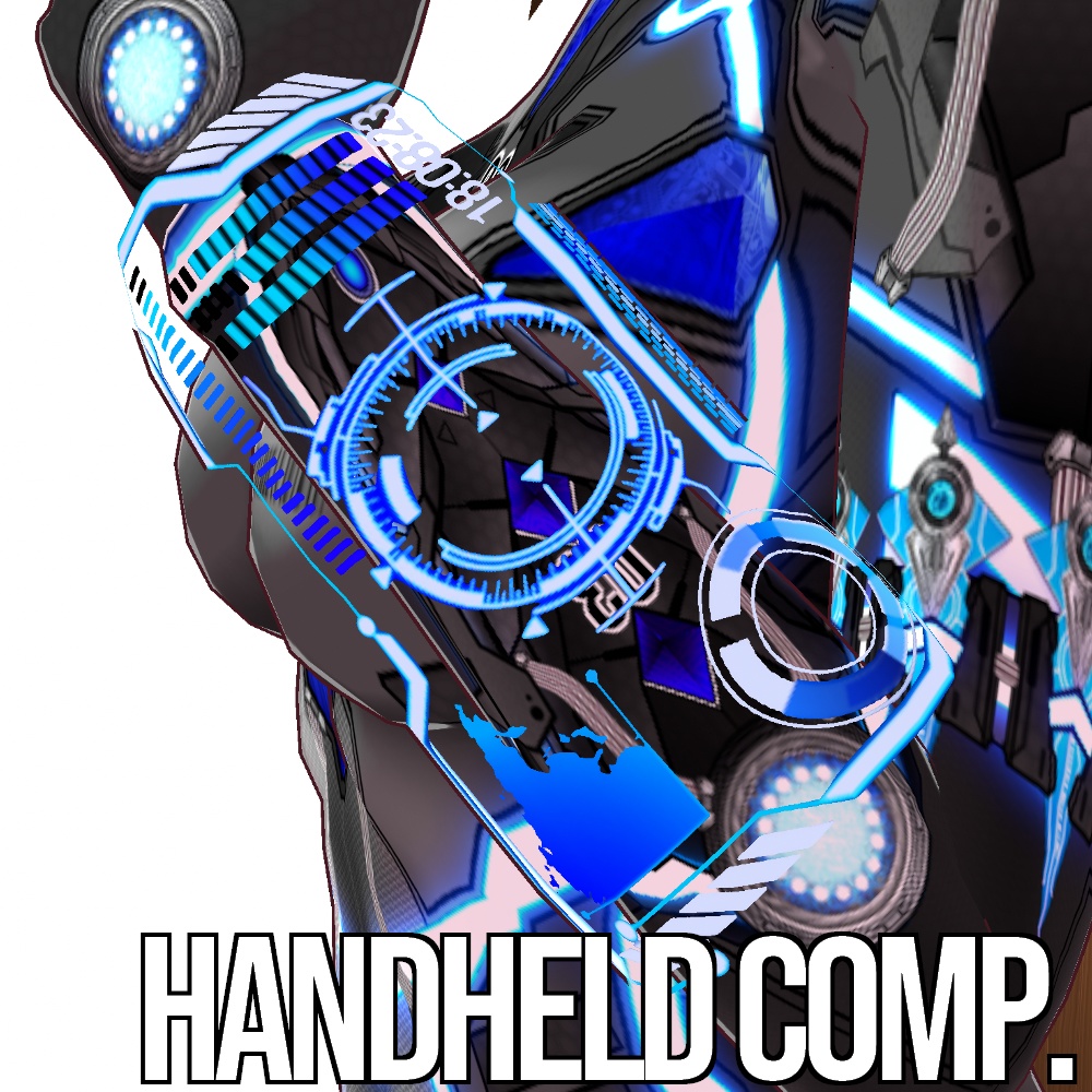 VRoid用 サイバー ハンドヘルド フローティング コンピュータ - Cyber Handheld Floating Comp.