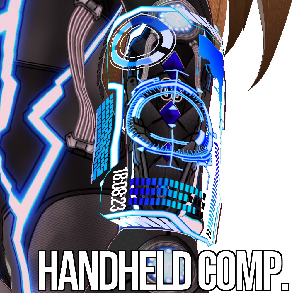 VRoid用 サイバー ハンドヘルド フローティング コンピュータ - Cyber Handheld Floating Comp.