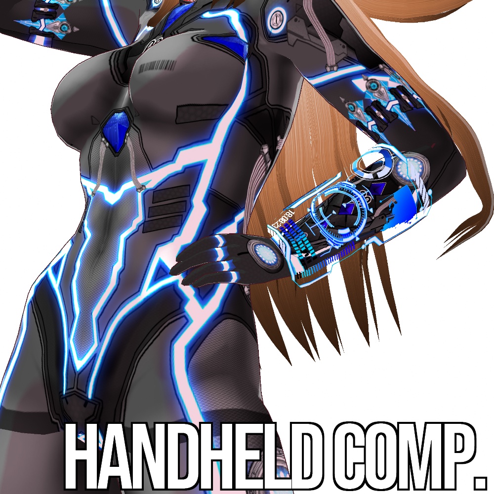 VRoid用 サイバー ハンドヘルド フローティング コンピュータ - Cyber Handheld Floating Comp.