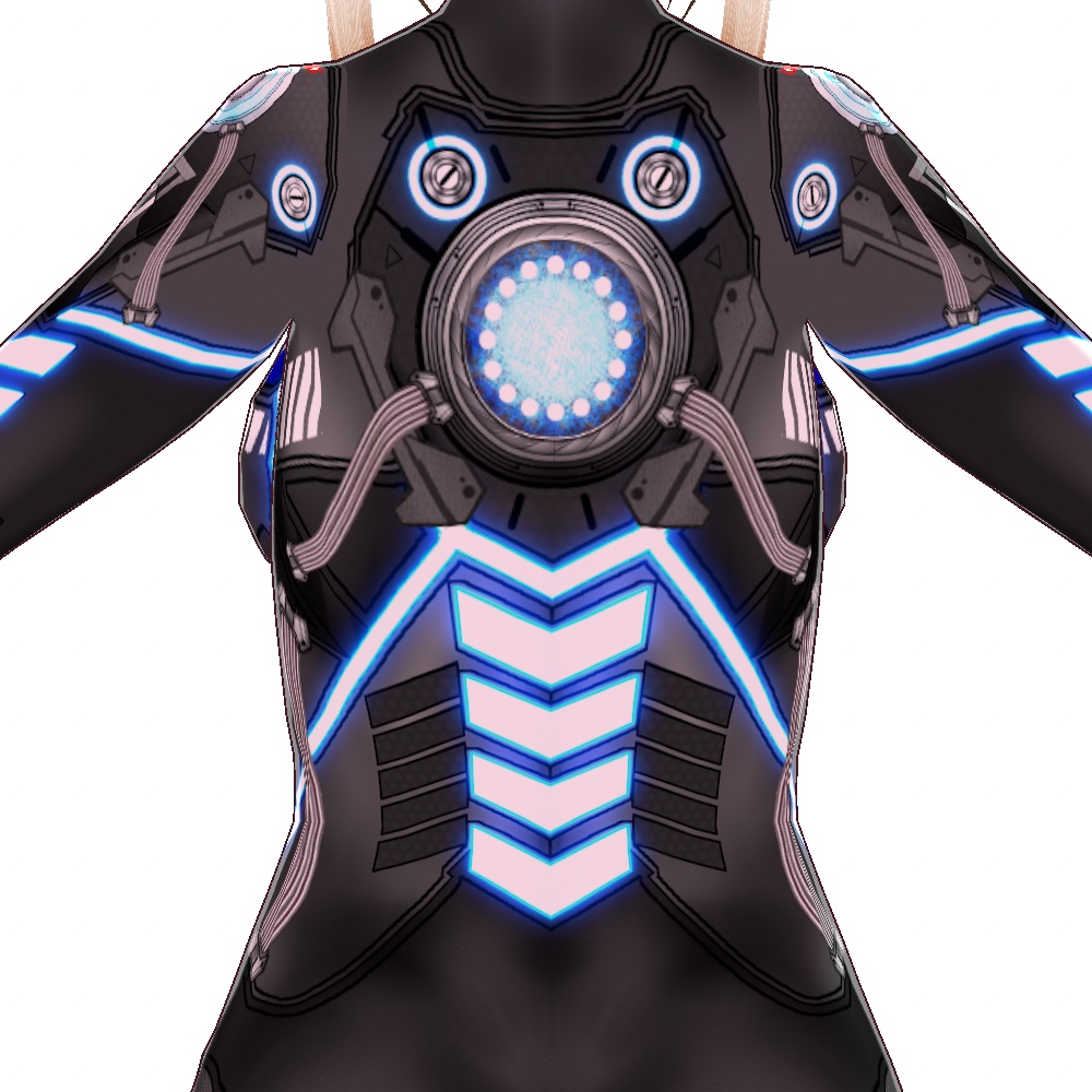 VRoid用 サイバーアーマー 第二世代 影狼 - Cyber Armor 2nd GEN. "Schatten Wolf"