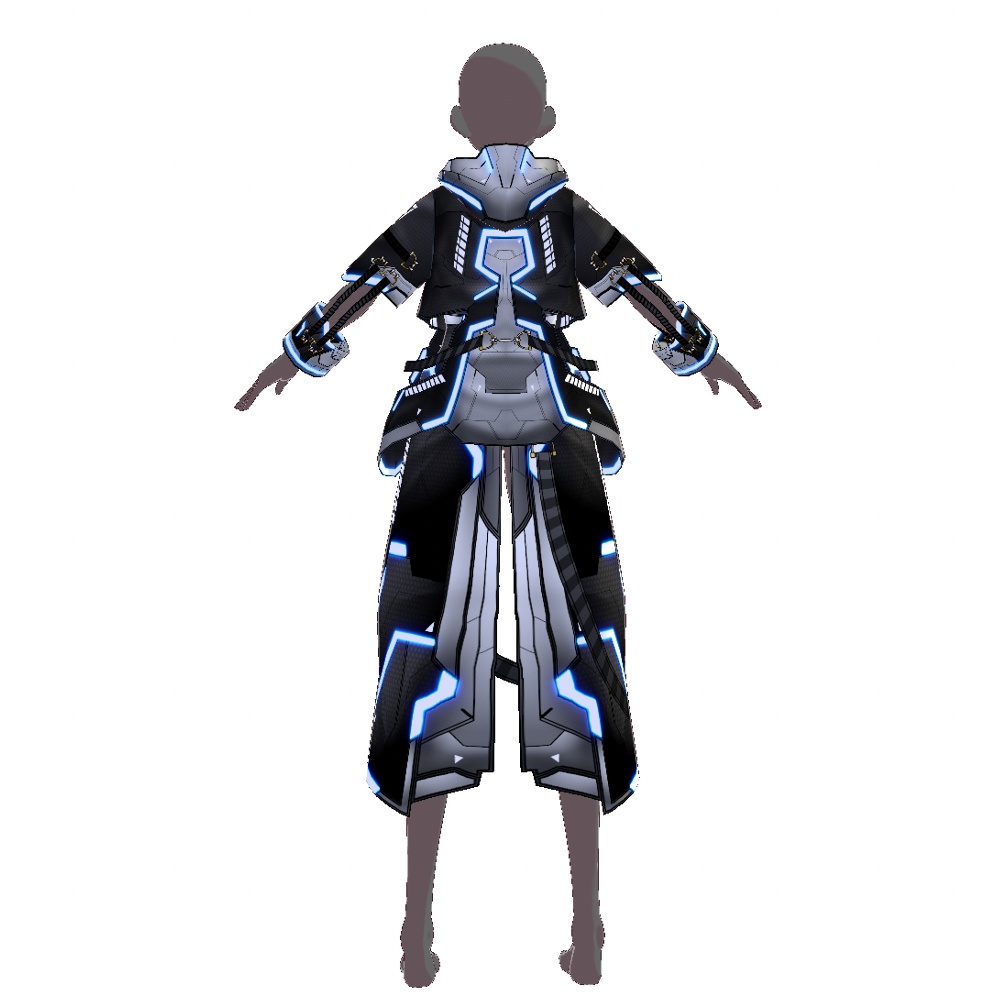 【旧作無料!】VRoid用 サイバーコート 蜃気楼 - Cyber Coat "Mirage"
