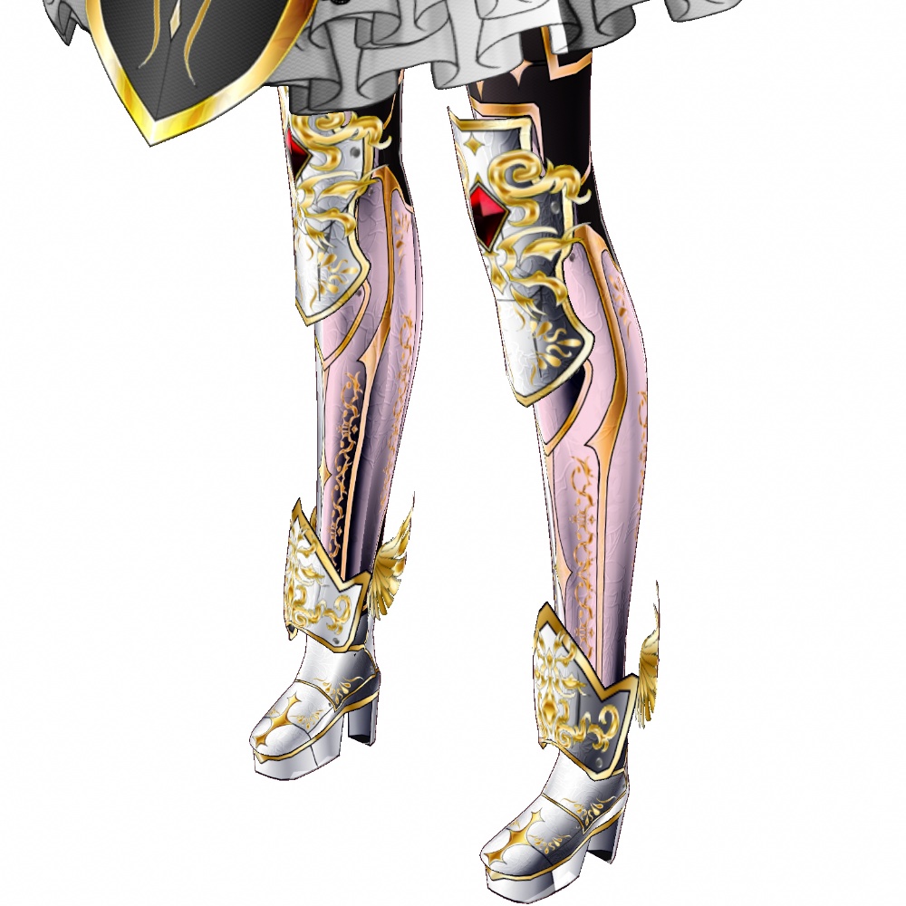 VRoid用 ドレスアーマー 白薔薇 - Dress Armor "White Rose"