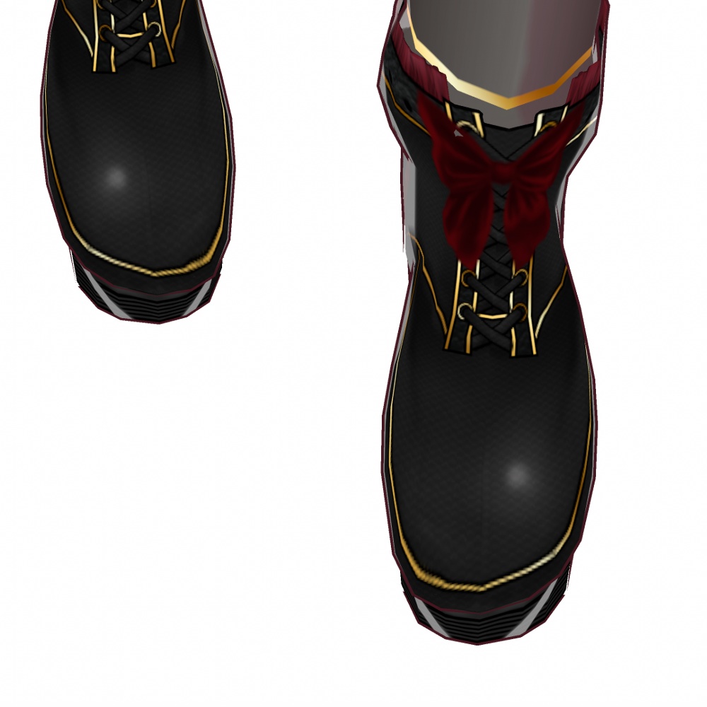 VRoid用 3色展開 ゴシックブーツ - Gothic Boots
