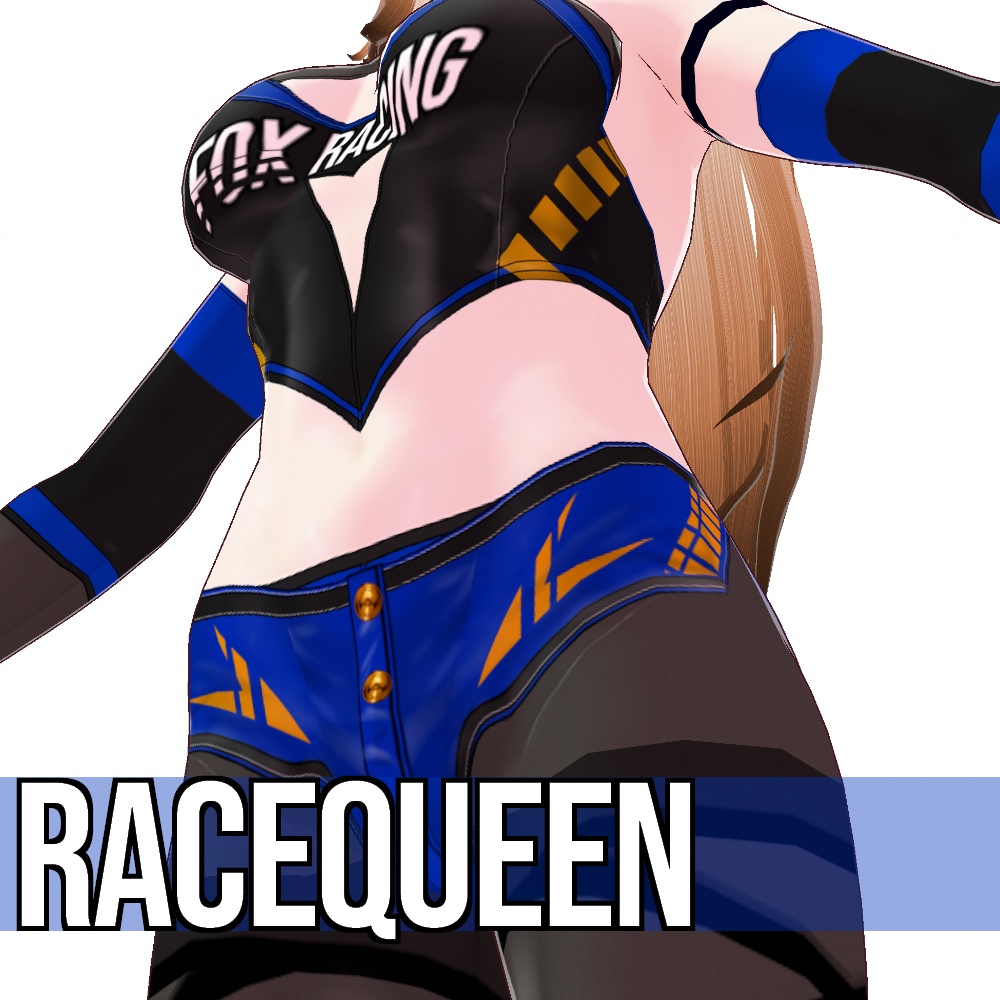 【旧作無料!】VRoid用 4色展開 レースクイーンコスチューム - Grid Girl Costume 4Colors