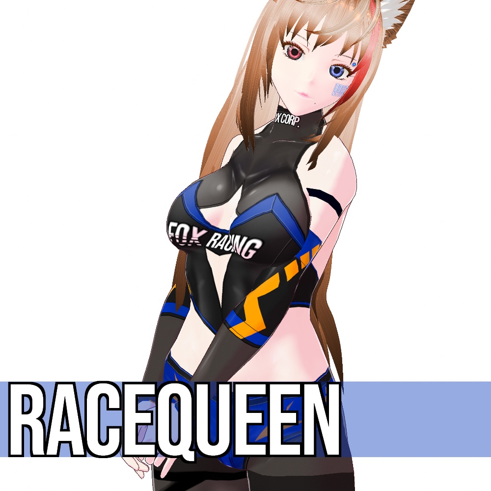 【旧作無料!】VRoid用 4色展開 レースクイーンコスチューム - Grid Girl Costume 4Colors