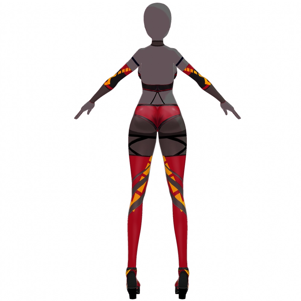 【旧作無料!】VRoid用 4色展開 レースクイーンコスチューム - Grid Girl Costume 4Colors