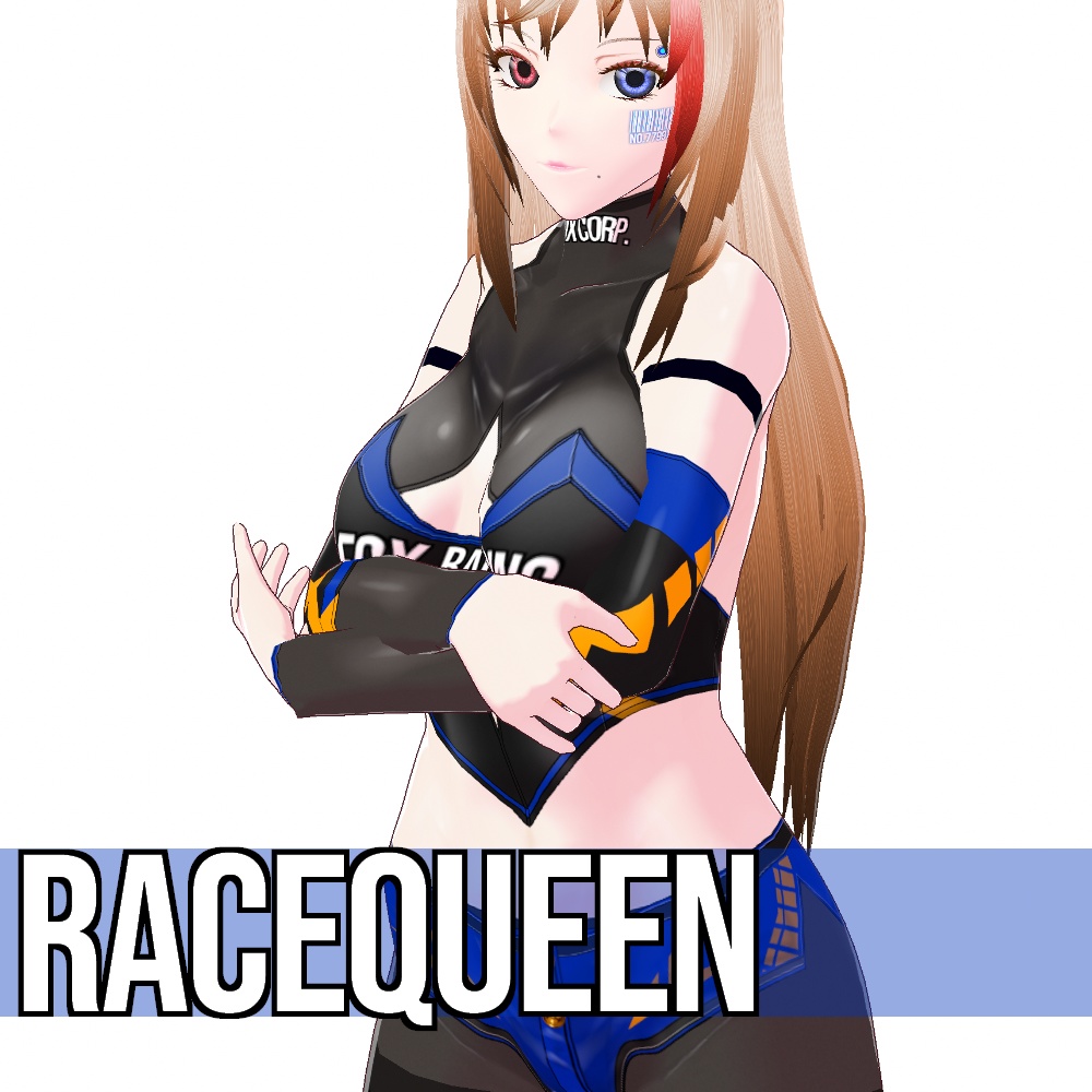 【旧作無料!】VRoid用 4色展開 レースクイーンコスチューム - Grid Girl Costume 4Colors