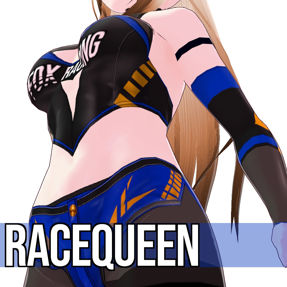【旧作無料!】VRoid用 4色展開 レースクイーンコスチューム - Grid Girl Costume 4Colors
