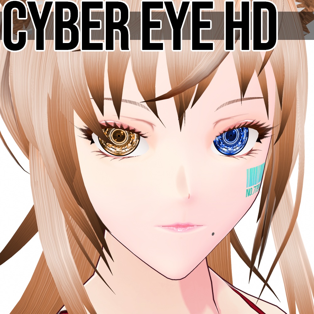 VRoid/VRC 色調変更可能 サイバーアイ HD - Cyber Eye HD