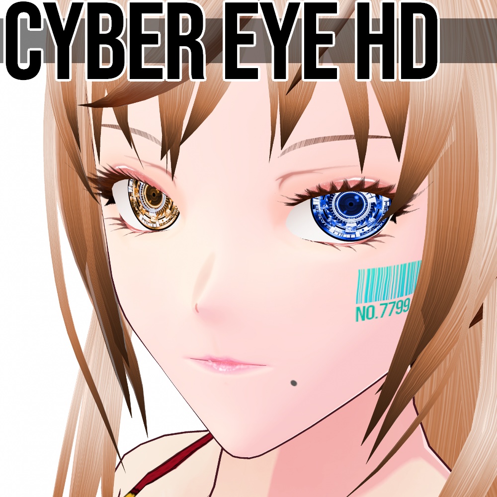 VRoid/VRC 色調変更可能 サイバーアイ HD - Cyber Eye HD