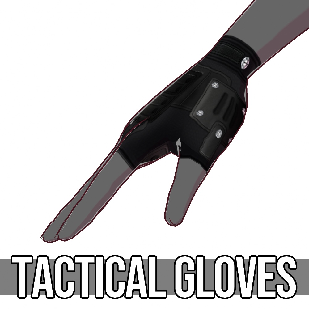 VRoid用 タクティカルグローブ - Tactical Gloves