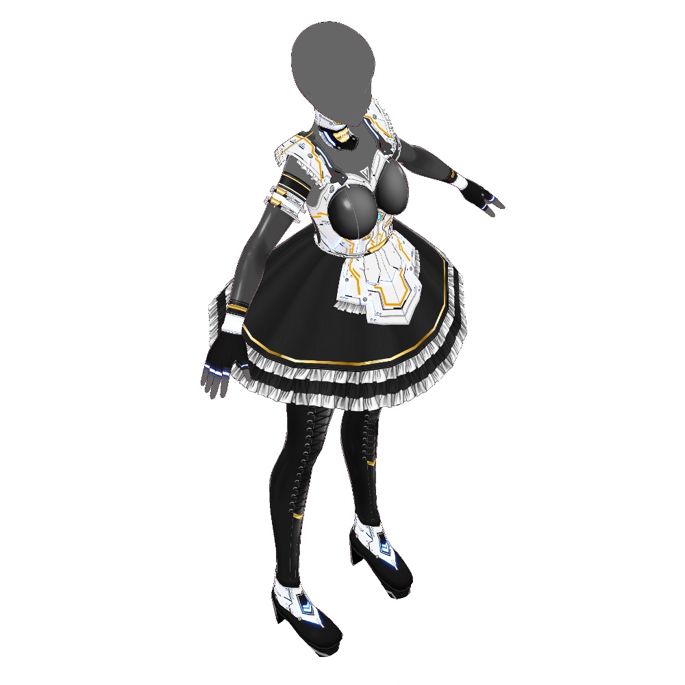 VRoid用 サイバーアーマー 第二世代 射手 - Cyber Armor 2nd GEN. "Gunslinger"