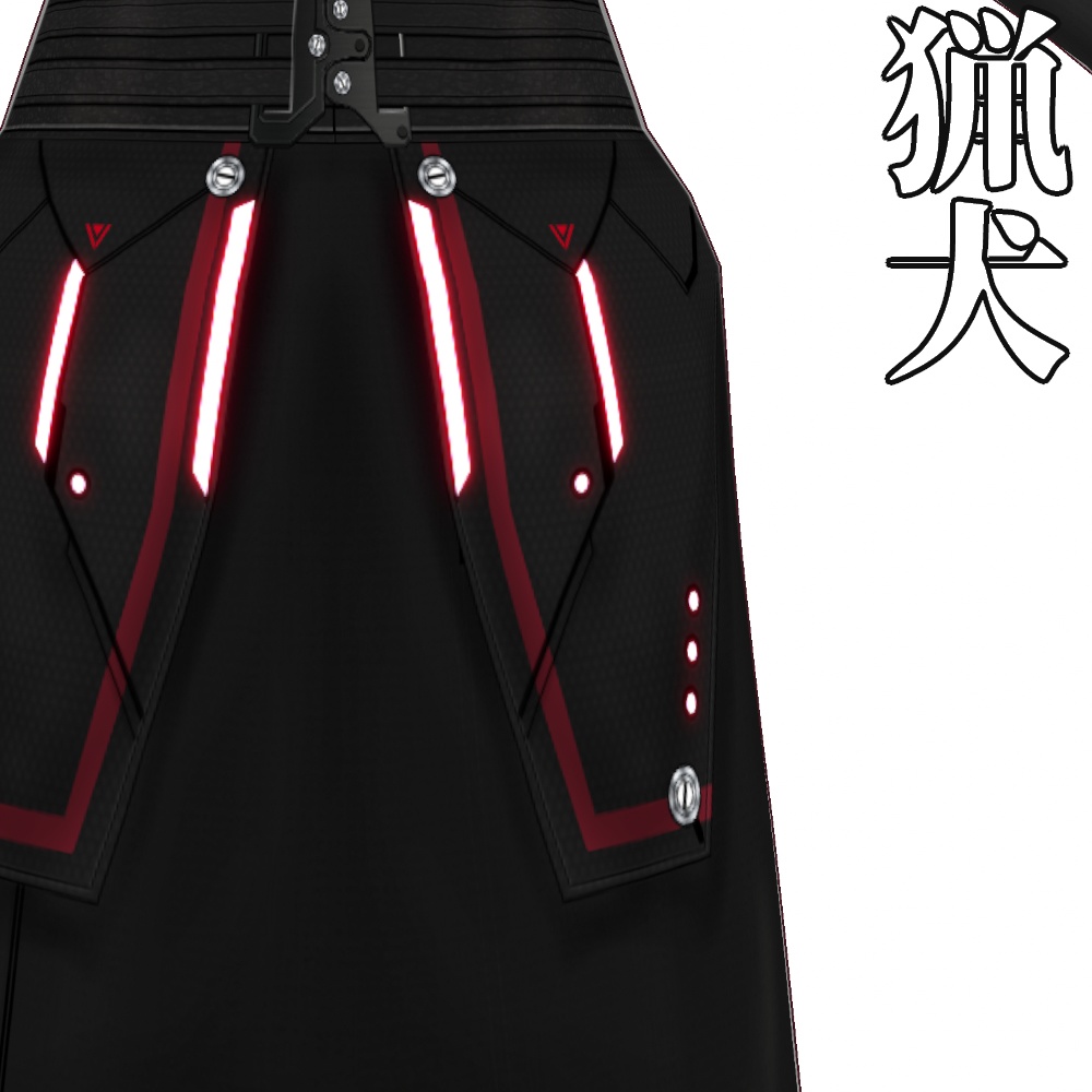 【旧作無料!】VRoid用 5色展開 サイバーミリタリーコート 猟犬 - Cyber Military Coat "Fox Hound"