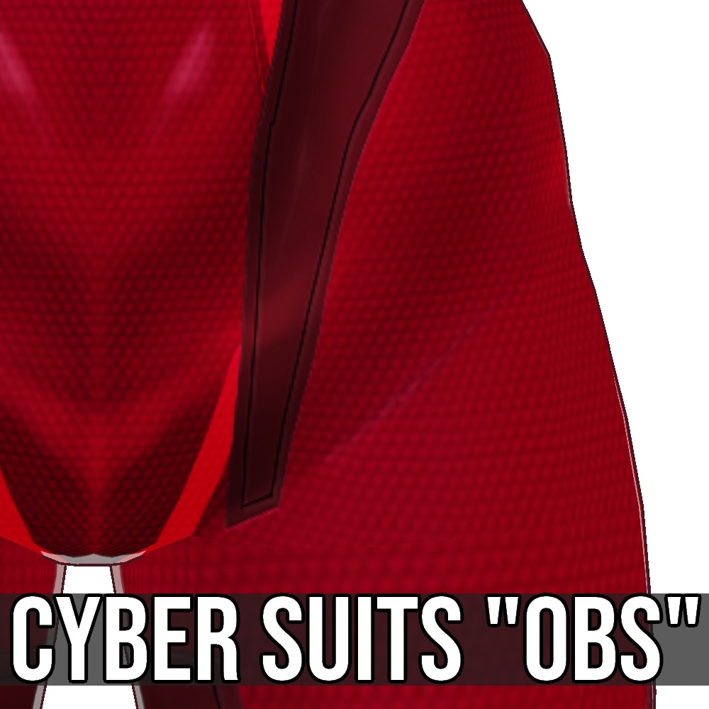 VRoid用 3色展開 サイバースーツ "OBS" - Cyber Suits "OBS"