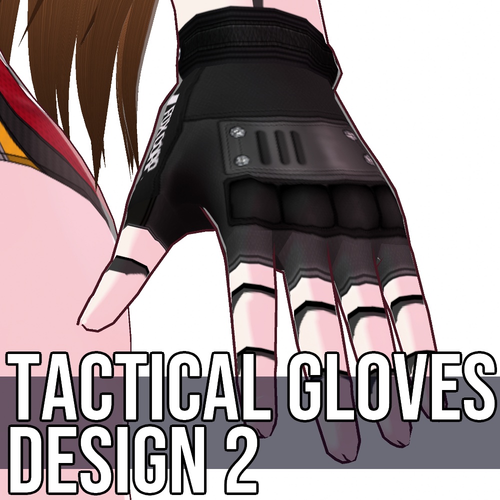 VRoid用 タクティカルグローブ デザイン2 - Tactical Gloves Design2