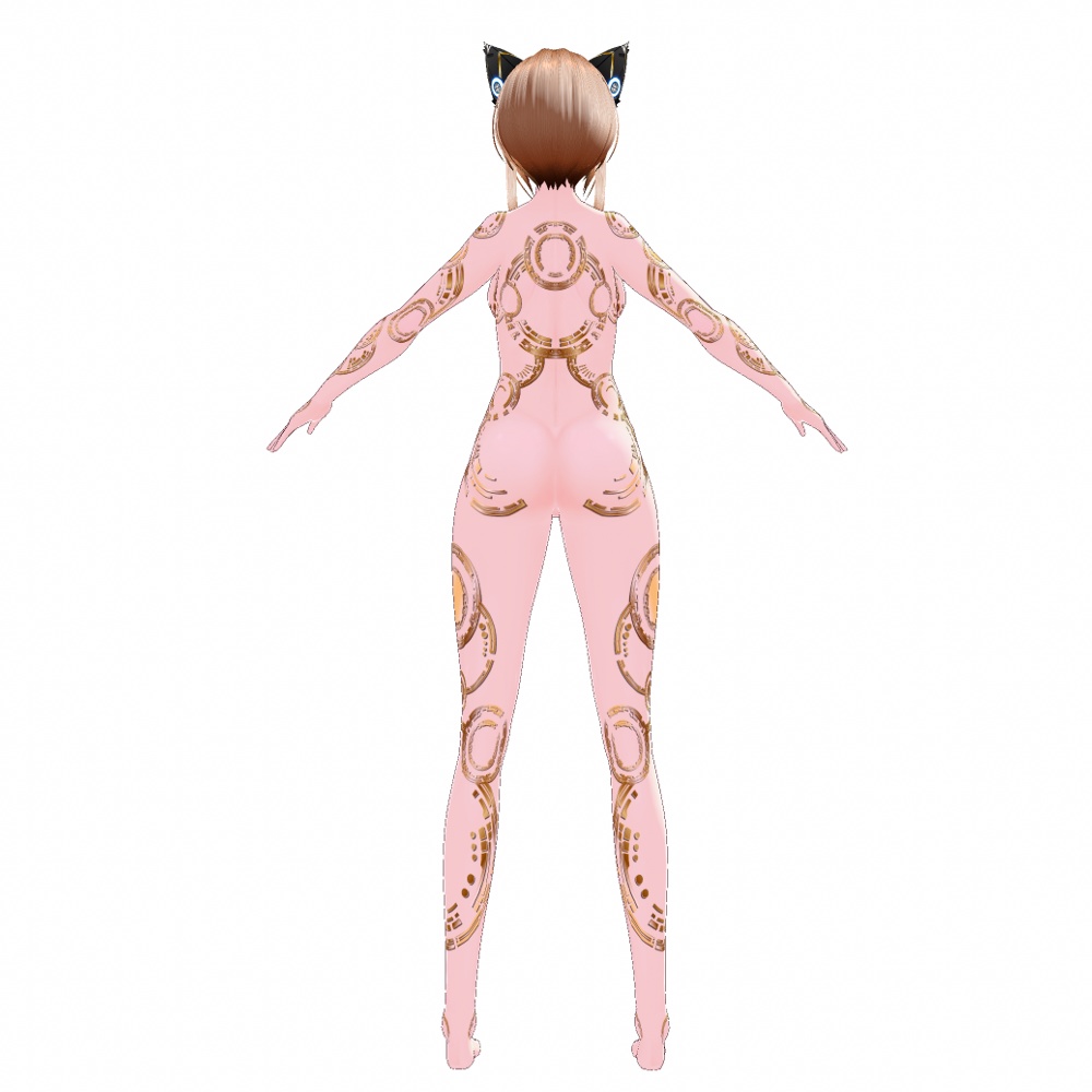 VRoid用 6色展開 サイバーデザイン ボディペイント "エンジェルヘイロー" - Cyber Body Paint "Angel Halo"