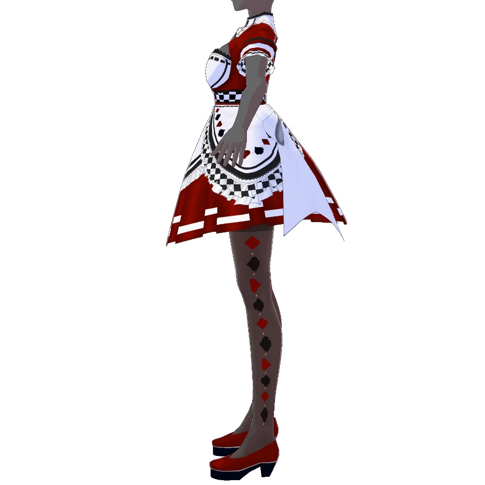 VRoid用 3色展開 和色アリスメイド - Japanese Color Alice Maid 3Colors