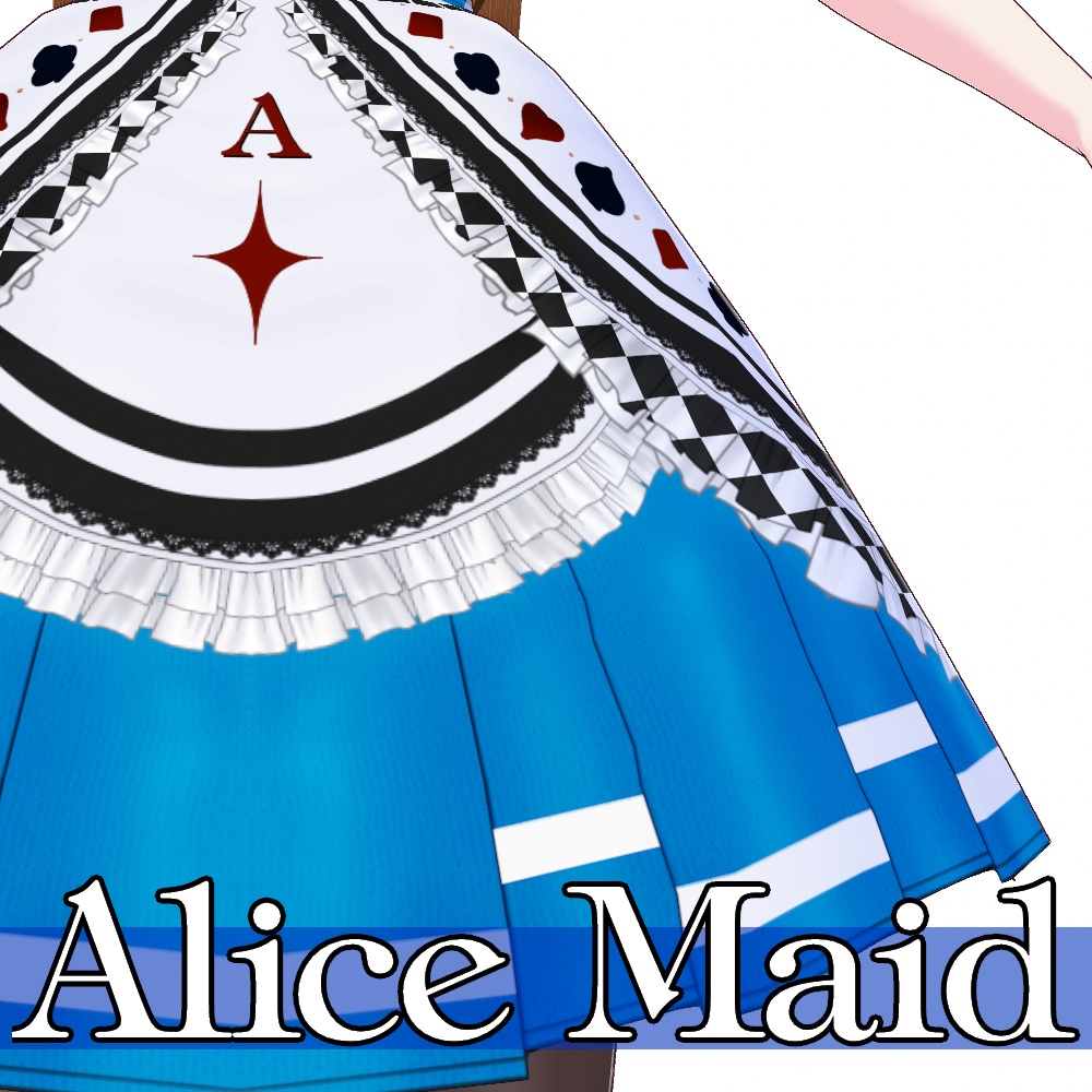 VRoid用 3色展開 和色アリスメイド - Japanese Color Alice Maid 3Colors