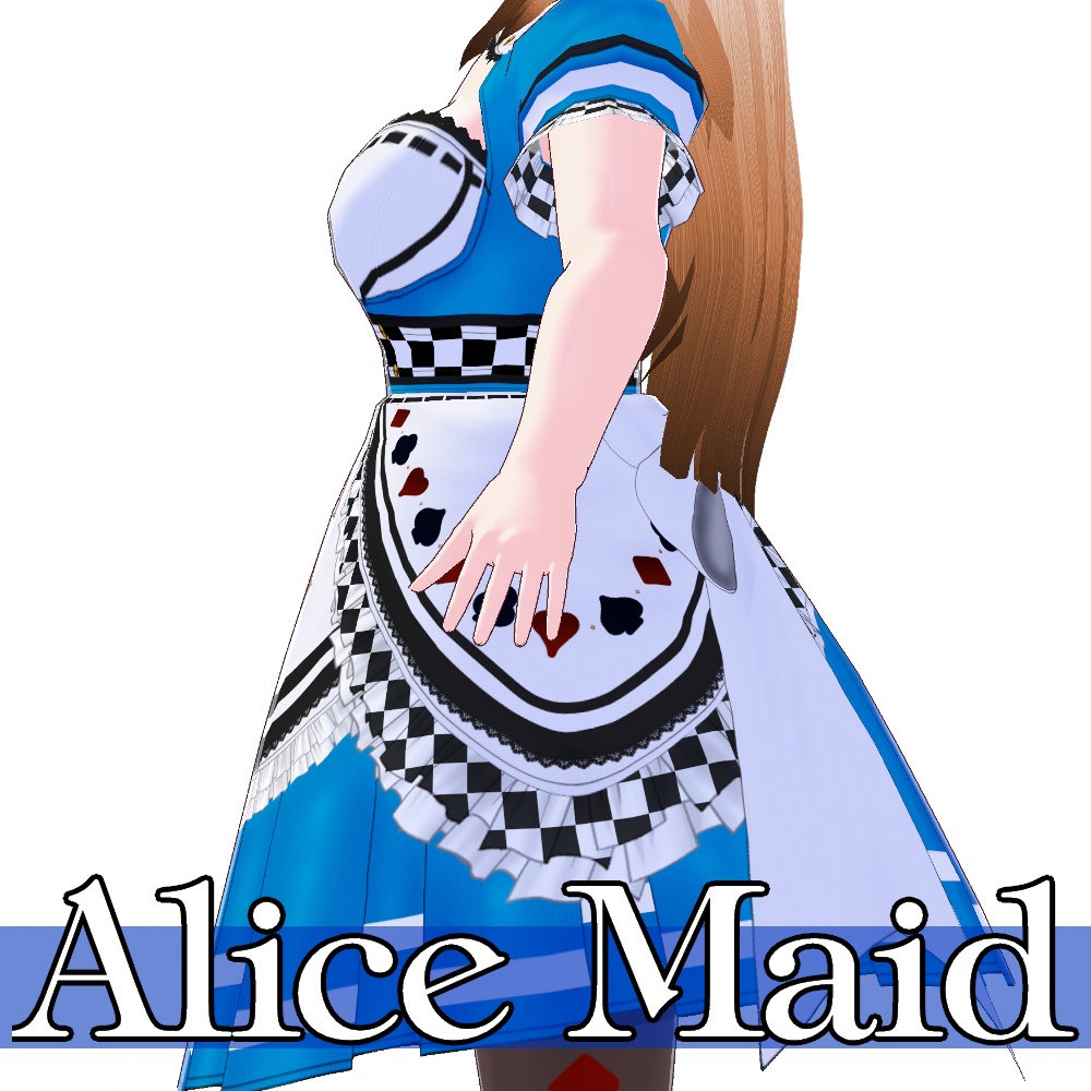 VRoid用 3色展開 和色アリスメイド - Japanese Color Alice Maid 3Colors